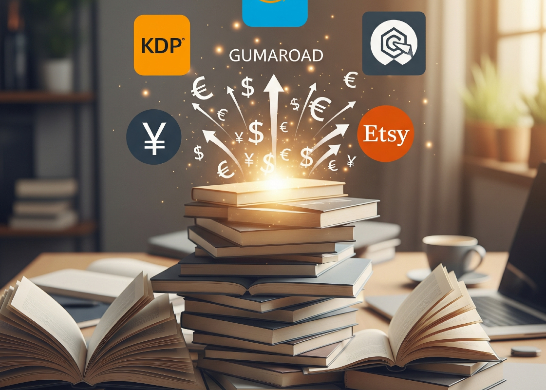 How to Earn Passive Income Selling E-Books on Amazon KDP, Gumroad, and Etsy